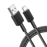 anker cable de nylon usb a usb-c 18m negro