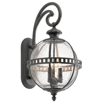 Aplique de pared de exterior halleron (3 luces)
