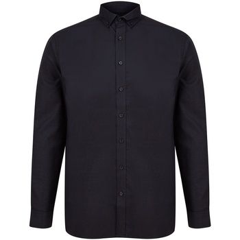 Henbury Camisa manga larga dern para hombre