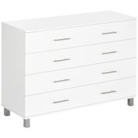 comoda con cajones 112x382x81 cm blanco