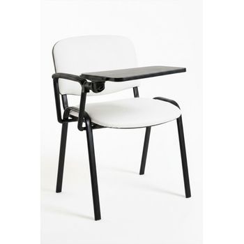 Pack 4 Sillas Ofis Polipiel Con Pala De Polipiel 78*47*43 Cm - Blanco