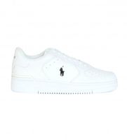 polo ralph lauren para hombre 809891791009 zapatillas de piel smooth blanco 44 plano cordones casual