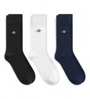 gant para hombre 9960270 calcetines pack de 3 negro 43-45 casual algodon
