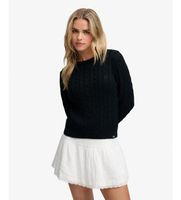 superdry para mujer w6110801a jersey essentials cable marino oscuro xl casual algodon