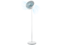 ventilador de pie - cecotec energysilence fanlamp 36 w dc aro luz led 3 tonos salida aire reversible giro 360 tactil mando 9 modos blanco