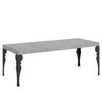 mesa extensible 90x160264 cm paxon premium estructura de cemento antracita