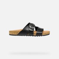 geox climasandal cork mujer negrobeige