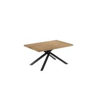 spike - mesa fija 160 x 76 h cm en chapa de roble negro