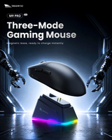 raton inalambrico para juegos smailwolf m9 bluetooth tres modos ligero paw3311 fbs 1khz carga magnetica