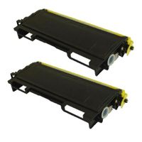 compatible multipack brother mfc-2500 printer toner cartridges 2 pack -tn2000