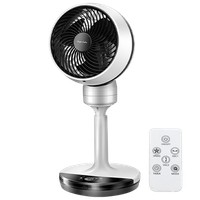 taylor swoden eddy - ventilador de mesa digital oscilante mando a distancia pantalla led 4 velocidades 3 modos 70w oscilacion vertical y horizontal temporizador 8 horas diseno retro