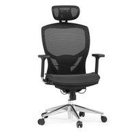 silla de oficina ergonomica para ordenador venus one tejido de malla negro