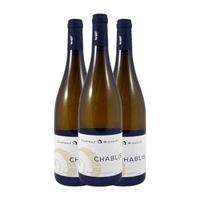 vino blanco stephanie courtault  vincent michelet chablis 75 cl 125 vol pack de 3 unidades