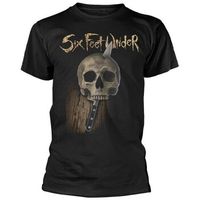 six feet under camiseta knife skull para mujer