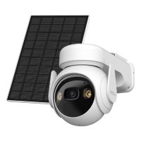 imou cell pt lite kit camara de vigilancia exterior giratoria 2k qhd con bateria y placa solar