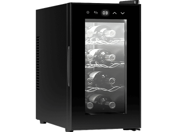 Vinoteca - Cecotec Bolero GrandSommelier 830 CoolCrystal, Termoeléctrico, 8 botella, 8-18°C, LED, Táctil, 21 l, CoolCrystal