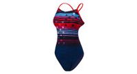 traje de bano de 1 pieza tyr liberty cutoutfit azul   rojo