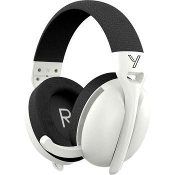 Auriculares Yenkee YHP 3300WE inalámbricos 2.4 GHz y Bluetooth, cancelación de ruido, blancos