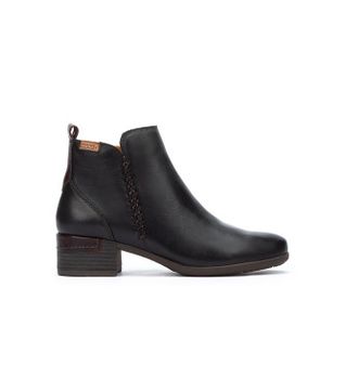Pikolinos para mujer. W6W-8950 Botines de Piel Malaga negro (41), 3 a 5cm, Cremallera, Casual