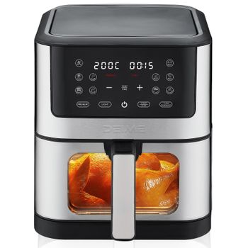 DEIME freidora de aire air fryer 6L, 1500W, 10menús, con ventana