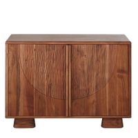 aparador de acacia maciza tallada de 110 cm