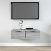 armario de pared  mueble pared madera de ingenieria gris sonoma 68x30x20 cm cfw740872