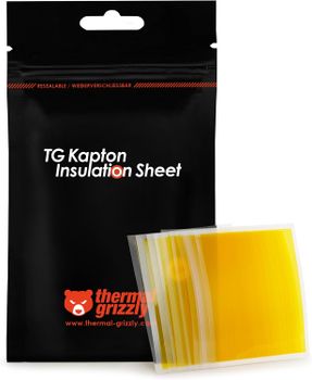 Lámina Aislante Kapton Thermal Grizzly 50 tiras 10x60mm 40μm 280°C Alta Resistencia