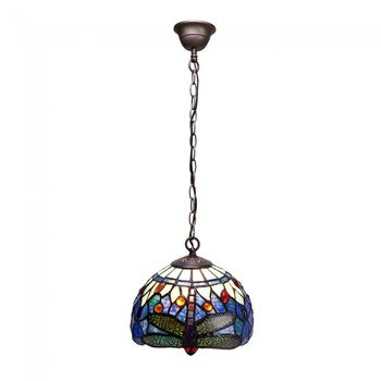 Lámpara de techo belle epoque cristal tiffany