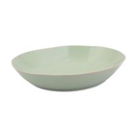 fuente para servir grande ceramica de gres verde 39cm