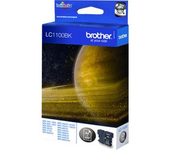 BROTHER LC1100BK Black Ink Cartridge, Black