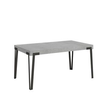 Mesa Extensible 90x160/264 Cm Rio Cemento Estructura Antracita