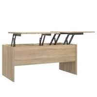 mesa de centromesa auxiliarmesa de cafe madera contrachapada sonoma 102x505x465 cm