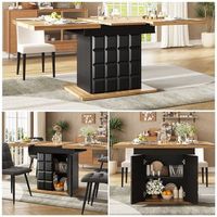 mesa de comedor telescopica 110-140  80 cm mesa de cocina plegable  mesa de comedor extensible mesa de cocina que ahorra espacio