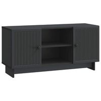 mueble de tv 102 x 345 x 50 cm negro madera de ingenieria vidaxl