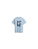 camiseta vans classic print box azul hombre