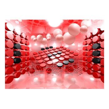 Papel Pintado 3d - Playing In Red And Black (400x280 Cm)