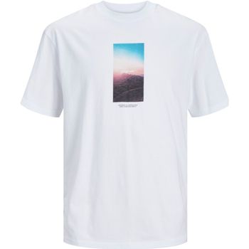 Jack & Jones Camiseta 12253960 JORVESTERBRO PICTURE TEE SS CREW JNR BRIGHT WHITE para niño