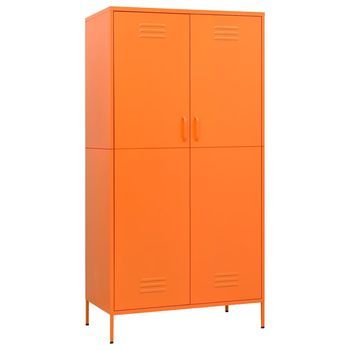 Armario 50x90x180 Cm Acero - Naranja
