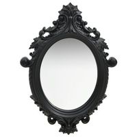 espejo de pared estilo castillo negro 56x76 cm vidaxl