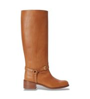 polo ralph lauren para mujer 818963422001 botas de piel altas marron 375 1 a 3cm ninguno casual