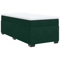 cama tapizada 190x90x46 cm tejido - verde