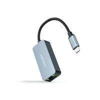  nanocable - conversor usb-c 32 gen1 ethernet 25g gris 15 cm