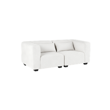 Sofá Modular Dos Plazas Liza Beige