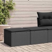 set sofas jardin y cojines 2 uds  juego de muebles de jardin ratan sintetico acacia negro cfw55035