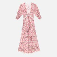 rixo amina floral-print crepe dress - uk 10