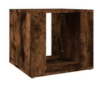 Vidaxl mesita de noche madera contrachapada roble ahumado 41x40x36 cm