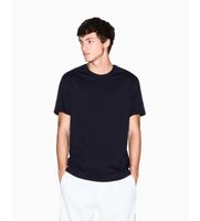 ax armani exchange para hombre xm001283af10361ub101 camiseta regular lisa xl casual algodon manga corta marino
