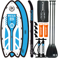 kohala tabla paddle surf hinchable mega big sup 16r4r 500x200x20 cm  para 10 personas  pack completo con accesorios