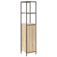 mueble de bano  armario de bano con estantes roble sonoma 36x35x165 cm