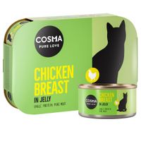 cosma original en gelatina 24 x 170 g - pack ahorro - pechuga de pollo